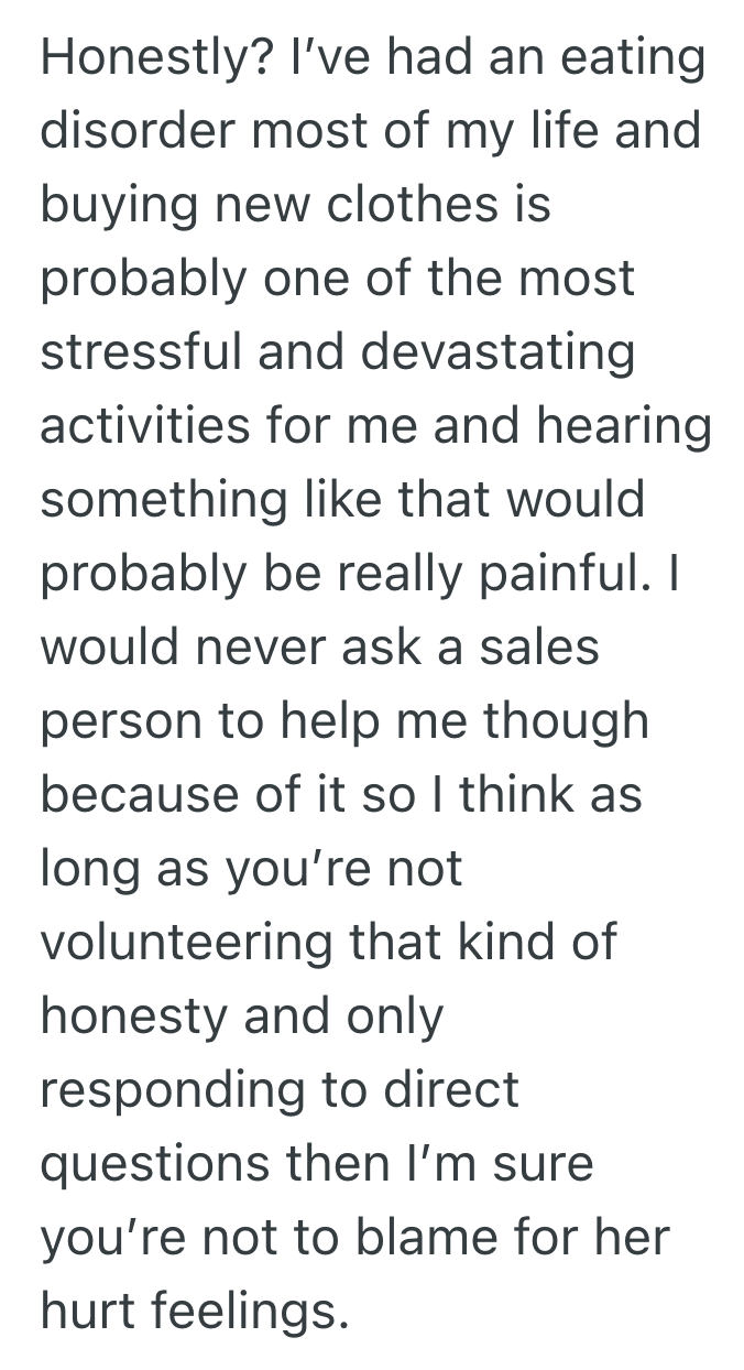 Screenshot 2025 07 11 at 7.23.03 PM She Tried To Be Truthful With A Customer That The Dress Was Too Tight, But The Customer Took It Personally And Stormed Out